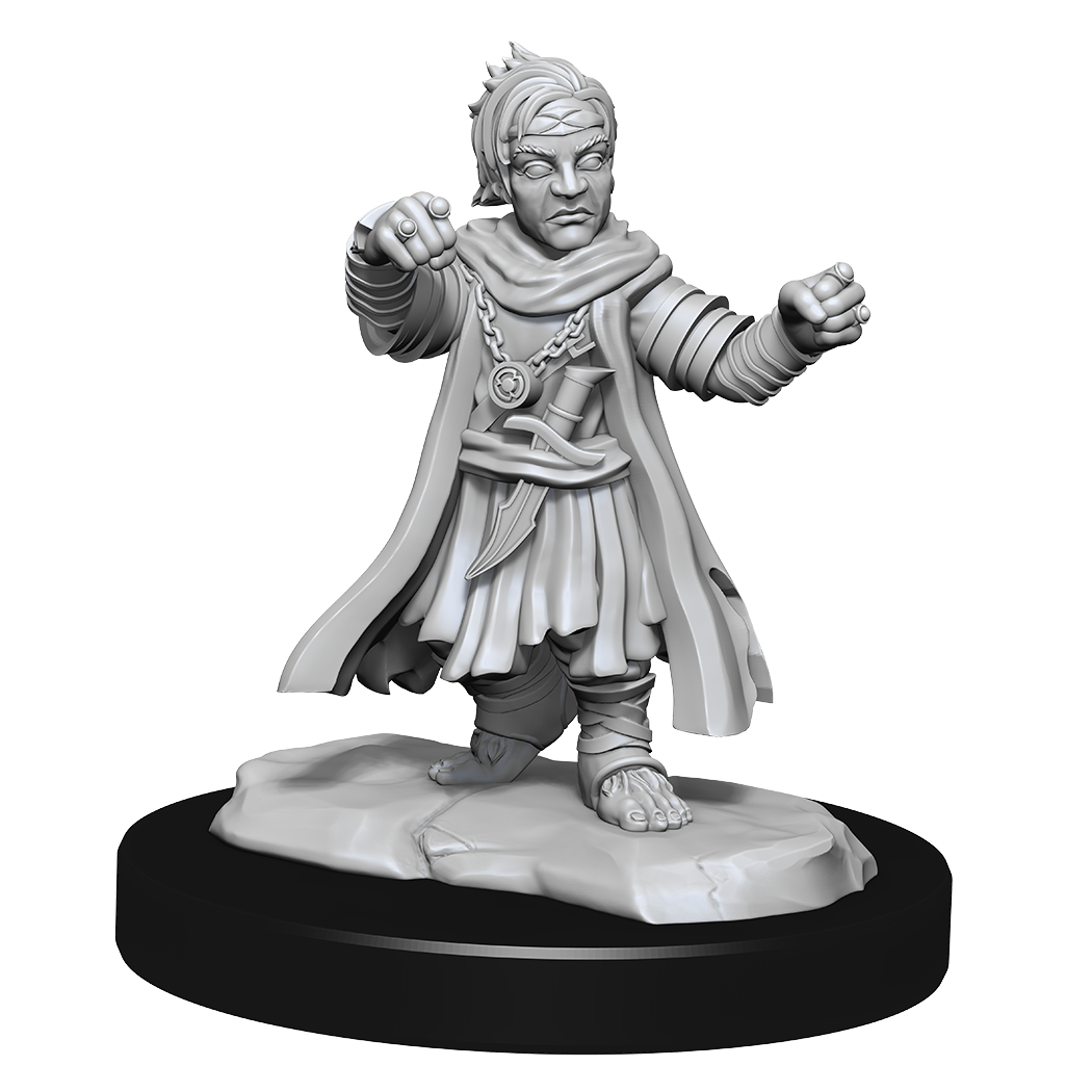 PF UNPAINTED MINIS WV15 HALFLING MONK MALE | The CG Realm