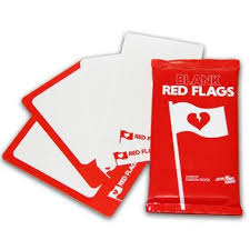 blank red flags