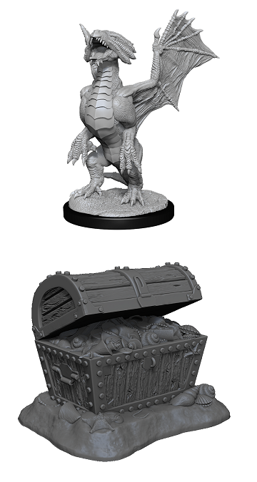 DND UNPAINTED MINIS WV13 BRONZE DRAGON WYRMLING | The CG Realm