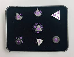 Die Hard RPG set Gunmetal w/Purple