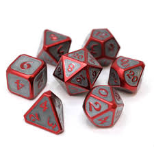 METAL RPG DICE SET - INFERNAL SUCCUBUS