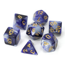 Die Hard Dice POLY RPG SET - INDIGO NIGHTS
