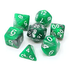 Die Hard Dice POLY RPG SET - EMERALD ORE
