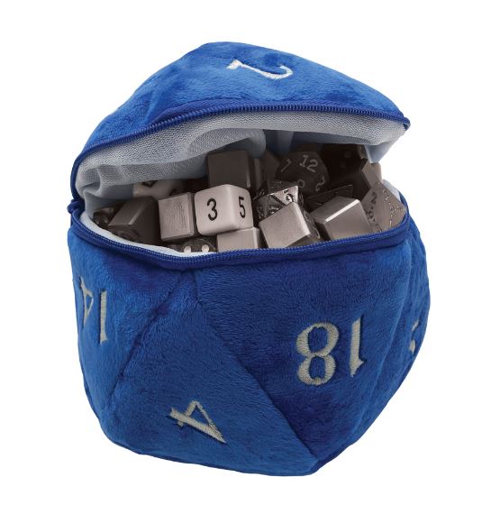 UP DICE BAG BLUE D20 PLUSH