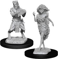 D&D Primed Miniatures Satyr & Dryad