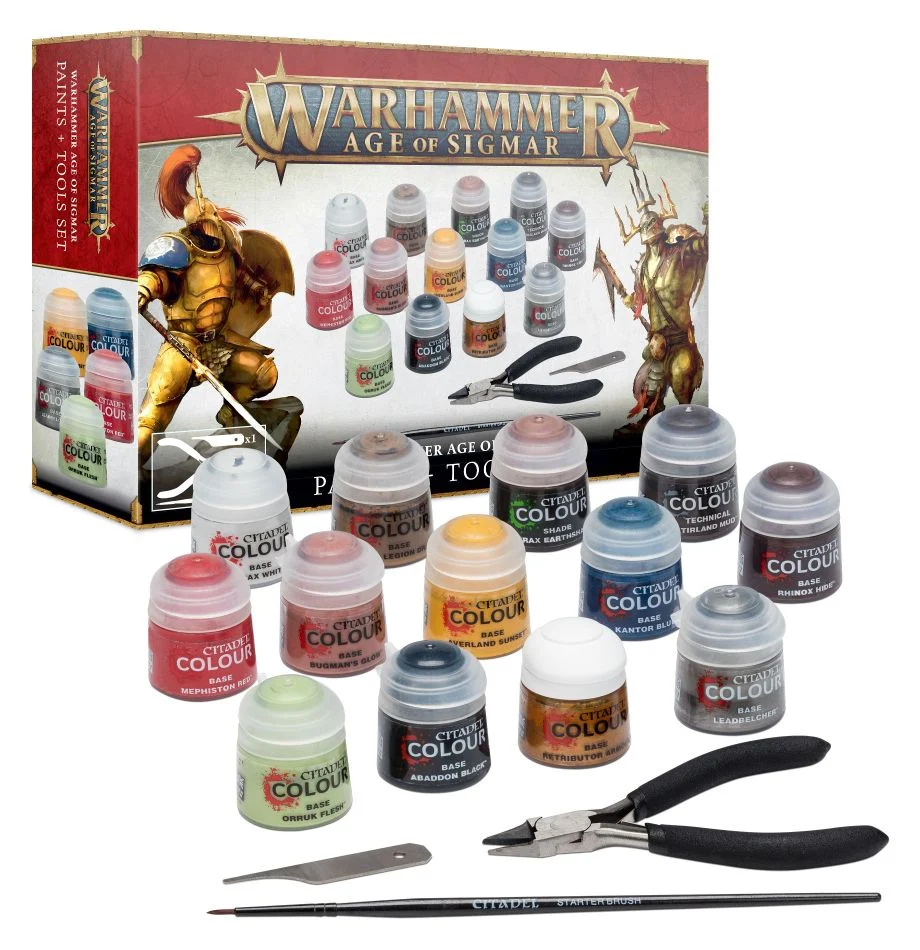 Warhammer Age of Sigmar: Paint + Tools Set | The CG Realm