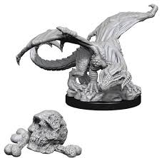 D&D Primed Miniatures Black Dragon Wyrmling