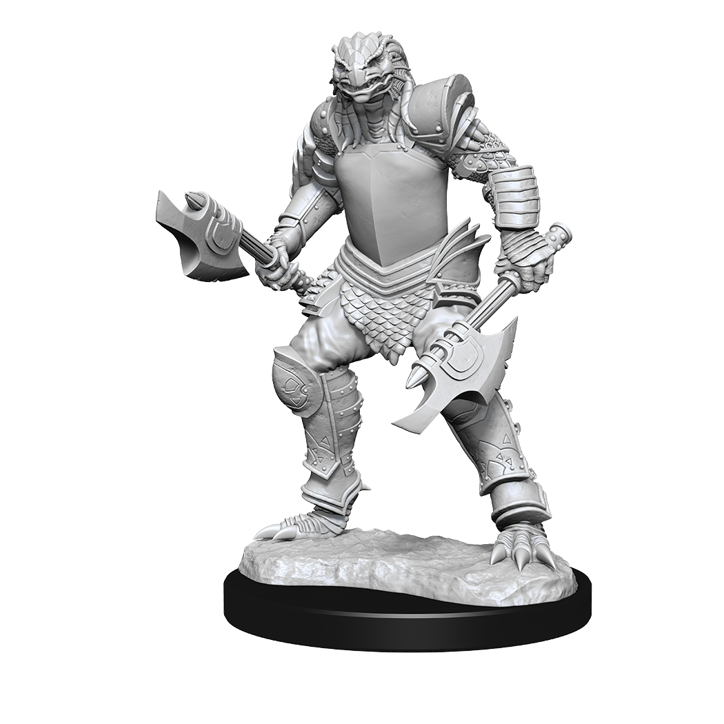 DND UNPAINTED MINIS WV15 DRAGONBORN FIGHTER FEMALE