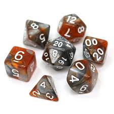 Die Hard Dice POLY RPG SET - AMBER SHARD