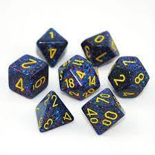Chessex Speckled Twilight Polyhedral 7 Die Set