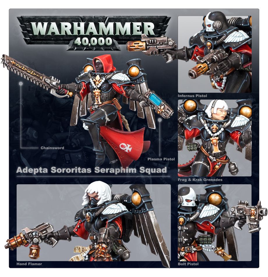 Adepta Sororitas Seraphim Squad | The CG Realm