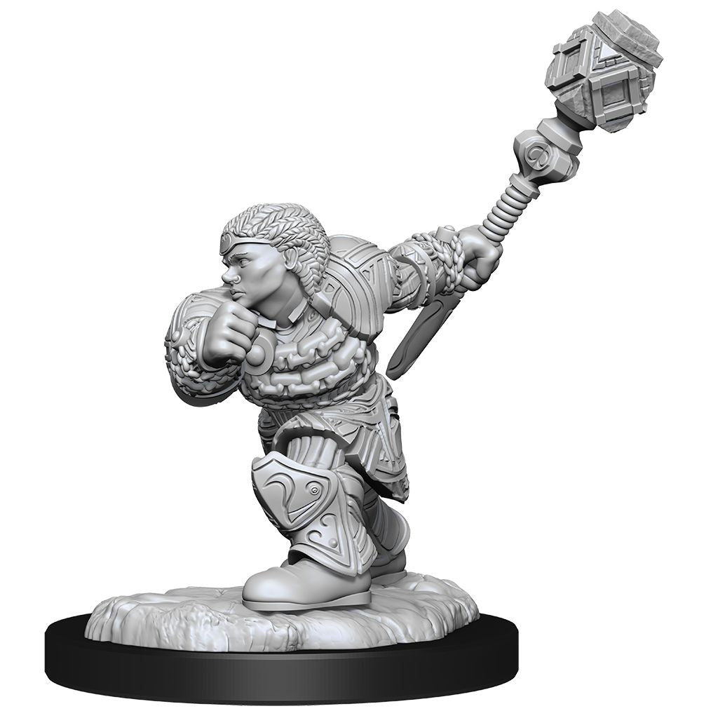 MTG UNPAINTED MINIS WV14 DWARF FIGHTER/CLERIC