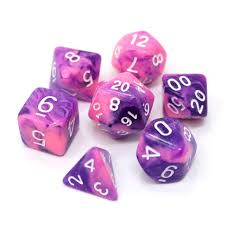 Die Hard Dice POLY RPG SET - PURPLE WHIRLWIND