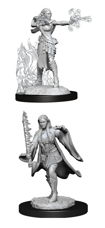 DND UNPAINTED MINIS WV13 WARLOCK/SORCERER FEMALE