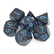 Chessex Speckled Blue Stars Polyhedral 7 Die Set