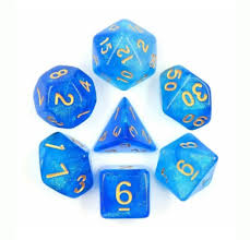 Die Hard Dice POLY RPG SET - MERMAID'S CROWN