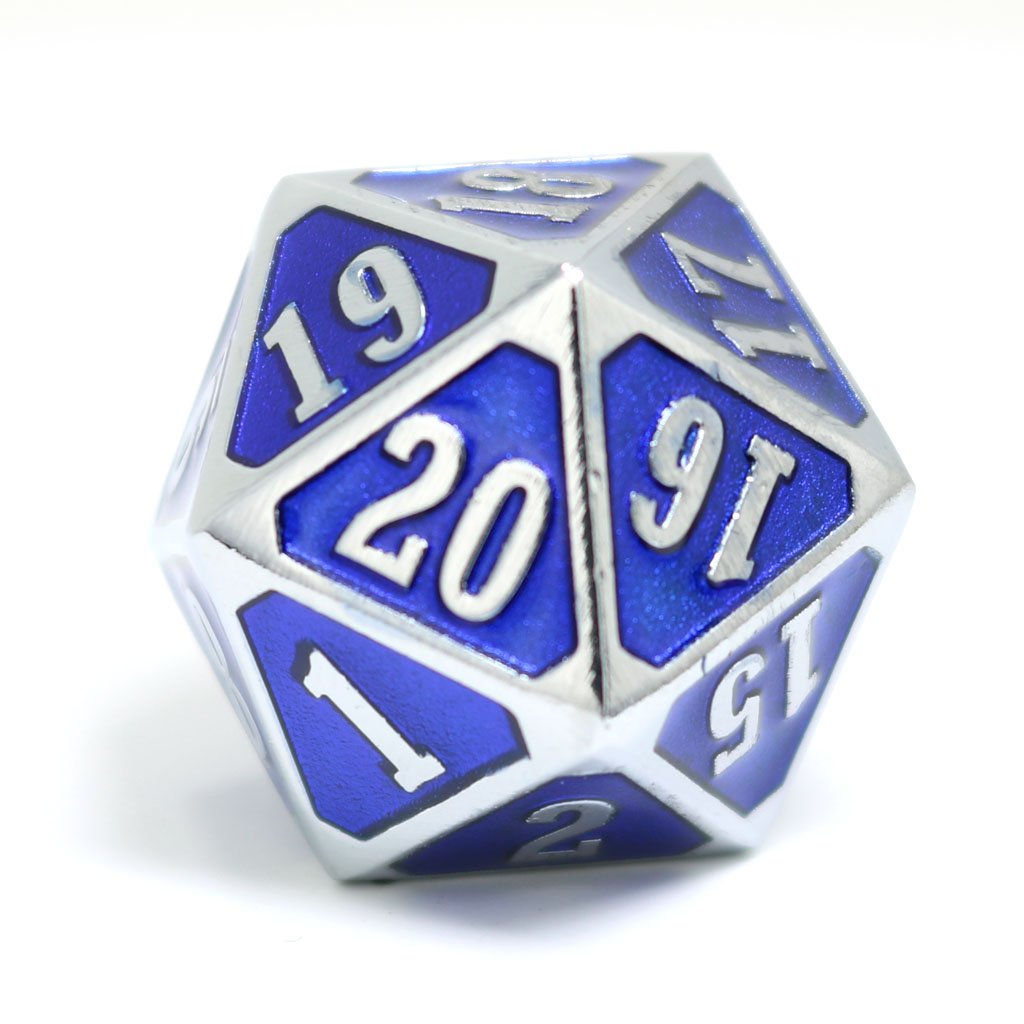 METAL MTG ROLL DOWN COUNTER SHINY SILVER SAPPHIRE