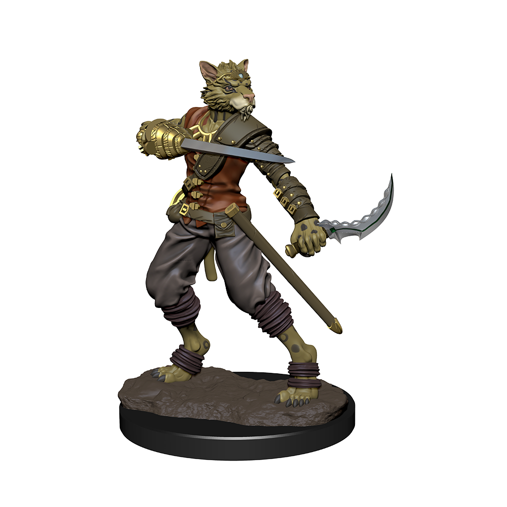 DND ICONS O/T REALMS TABAXI ROGUE MALE PREM FIG | The CG Realm
