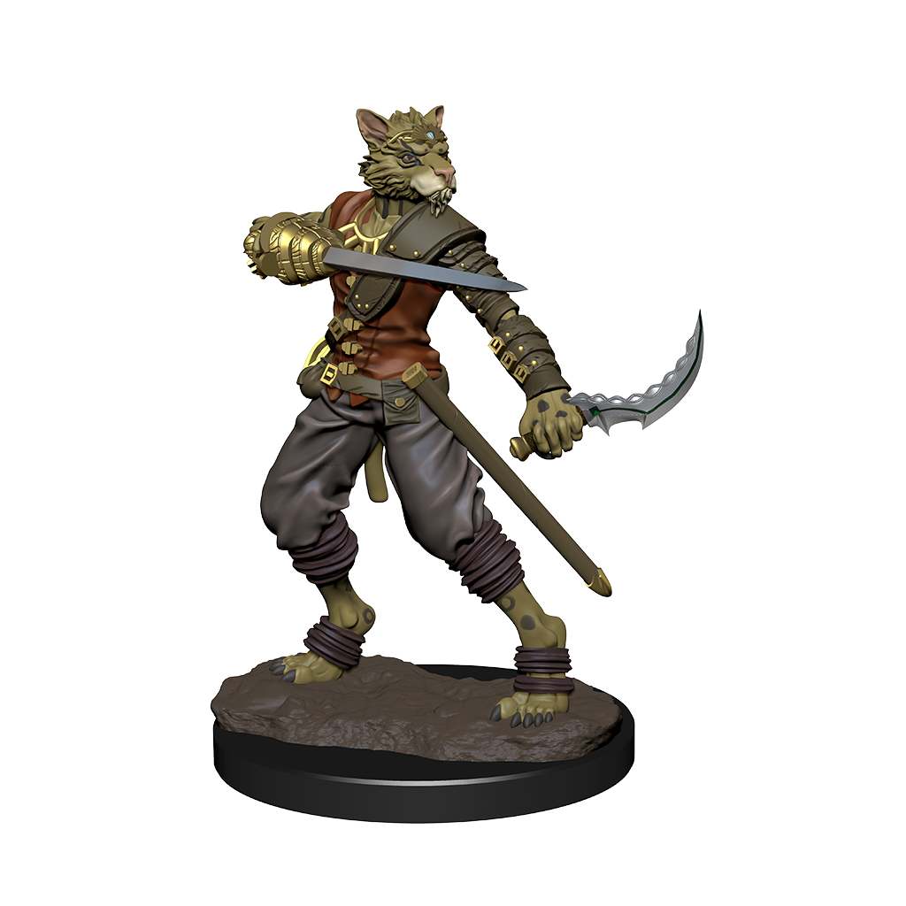 DND ICONS O/T REALMS TABAXI ROGUE MALE PREM FIG