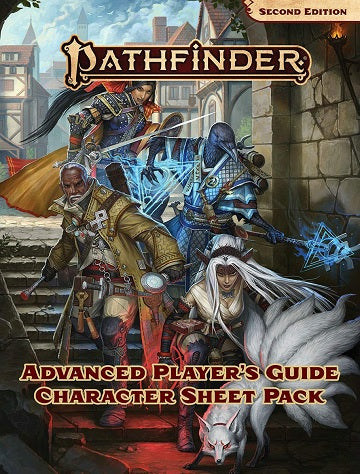 PF 2E: ADVANCED PLAYERS GUIDE CHARACTER SHEET PK | The CG Realm