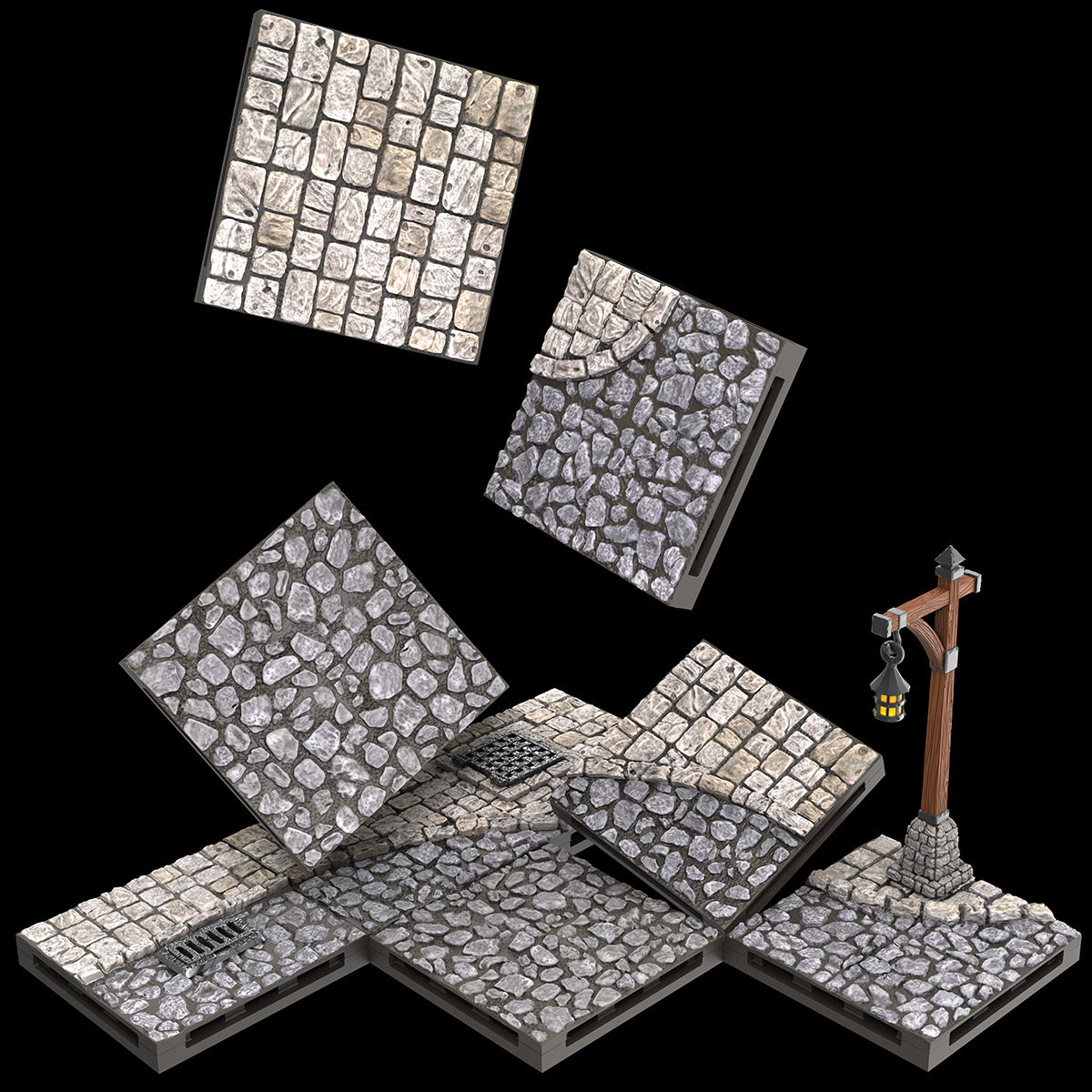 WARLOCK DUNGEON TILES: TOWN/VILLAGE - TOWN SQUARE | The CG Realm