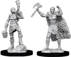 D&D Unpainted Miniatures Human Barbarian