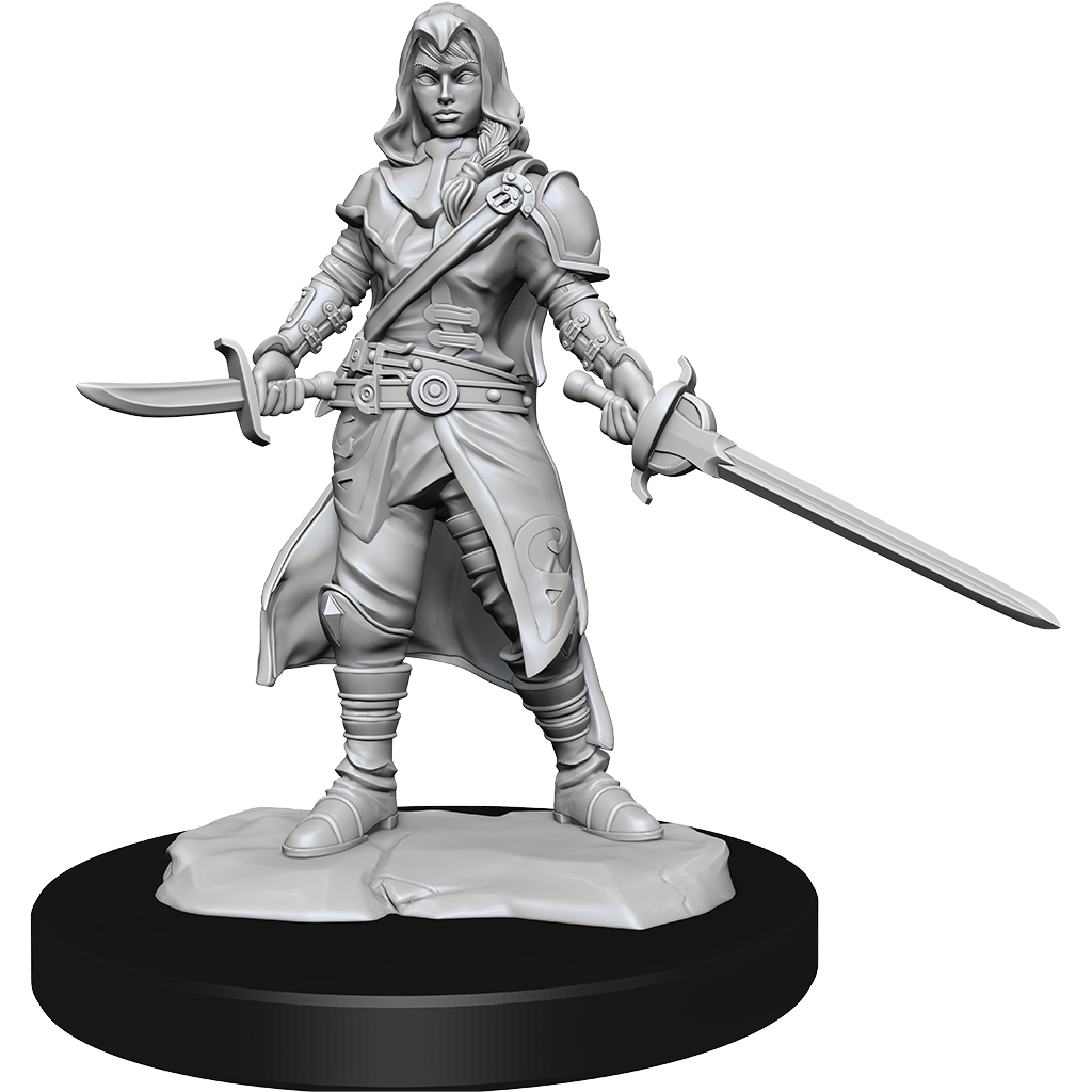 DND UNPAINTED MINIS WV14 HALF-ELF ROGUE FEMALE