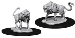 D&D Unpainted Miniatures Leucrotta