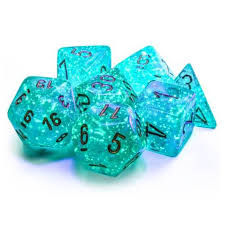 Chessex Polyhedral 7-Die Set Borealis Teal/gold