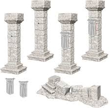 D&D Miniatures Primed Deep Cuts Pillars and Banners | The CG Realm