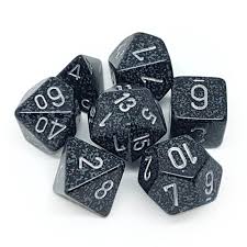 Chessex Speckled Ninja Polyhedral 7 Die Set
