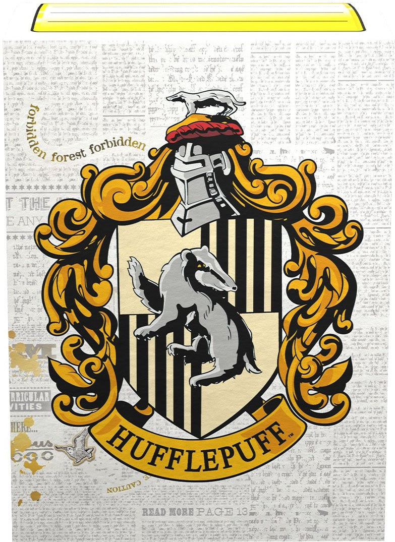 DRAGON SHIELD SLEEVES BRUSHED ART HUFFLEPUFF 100CT