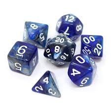 Die Hard Dice POLY RPG SET - COLD IRON