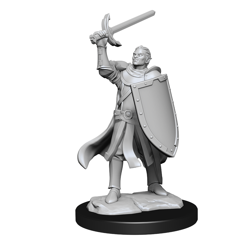 DND UNPAINTED MINIS WV14 HALF-ELF PALADIN MALE