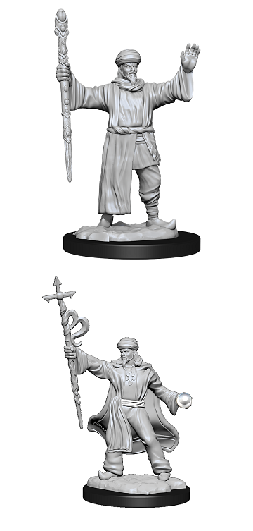 DND UNPAINTED MINIS WV13 HUMAN WIZARD  MALE