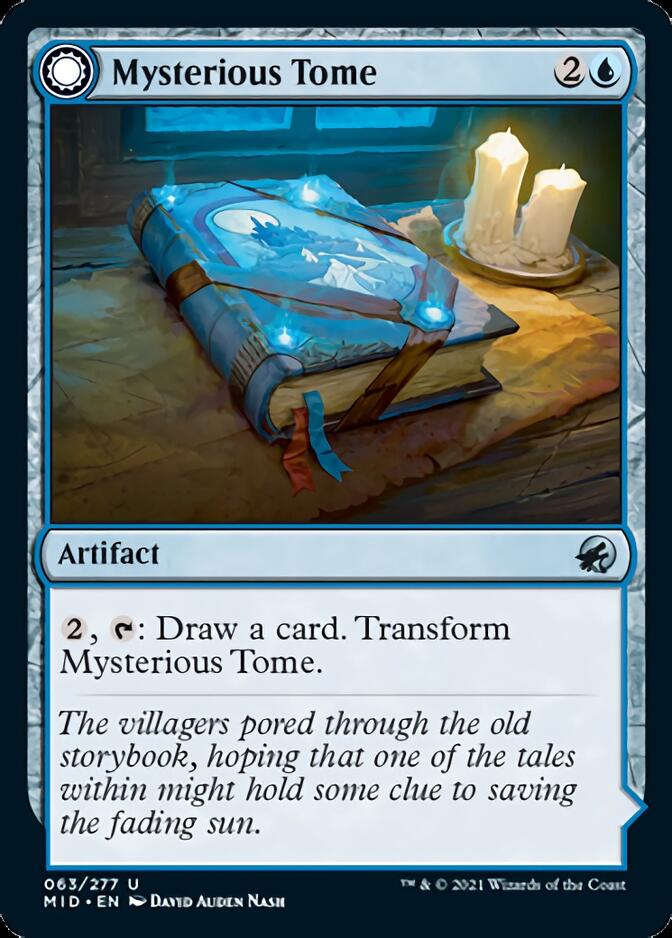 Mysterious Tome (MID-063) - Innistrad: Midnight Hunt: (Double Faced Transform)