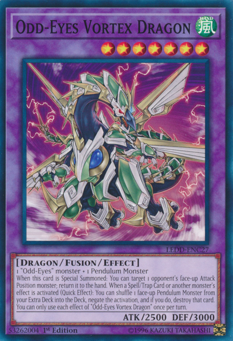 Odd-Eyes Vortex Dragon [LEDD-ENC27] Common | The CG Realm