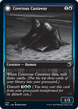 Covetous Castaway (DBL-045) - Innistrad: Double Feature: (Double Faced Transform)