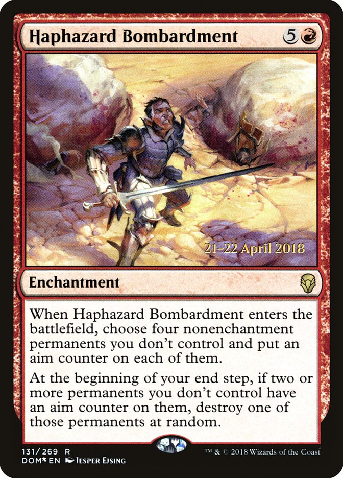 Haphazard Bombardment [Dominaria Prerelease Promos] | The CG Realm