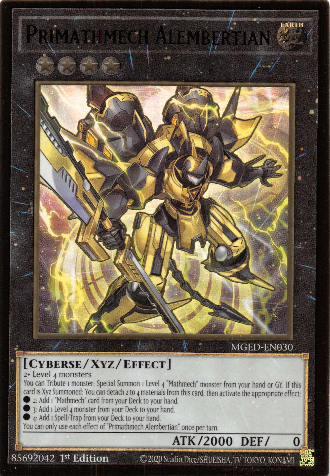 Primathmech Alembertian [MGED-EN030] Gold Rare | The CG Realm