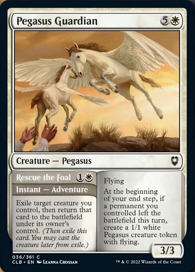 Pegasus Guardian // Rescue the Foal [Commander Legends: Battle for Baldur's Gate] | The CG Realm