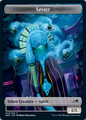 Saproling // Spirit (002) Double-Sided Token [Kamigawa: Neon Dynasty Commander Tokens] | The CG Realm