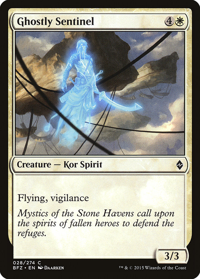 Ghostly Sentinel [Battle for Zendikar] | The CG Realm