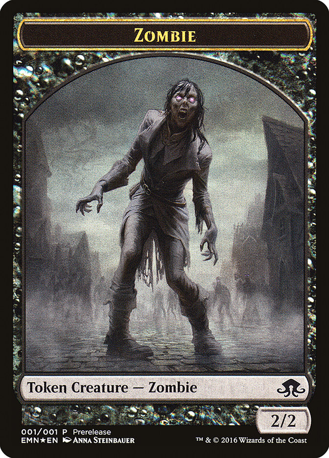 Zombie // Zombie Double-Sided Token [Eldritch Moon Prerelease Promos] | The CG Realm