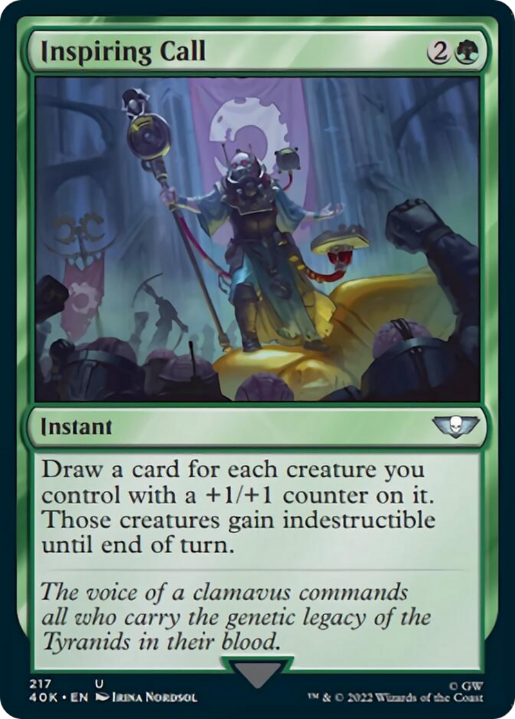 Inspiring Call (Surge Foil) [Warhammer 40,000] | The CG Realm