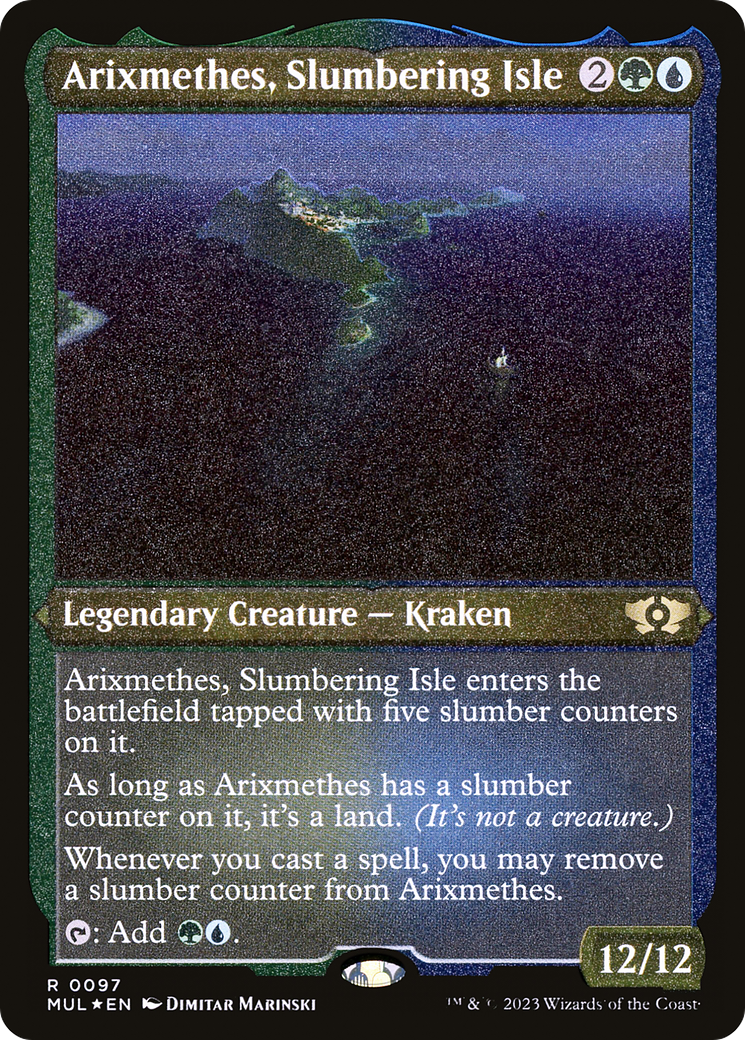 Arixmethes, Slumbering Isle (Foil Etched) [Multiverse Legends] | The CG Realm