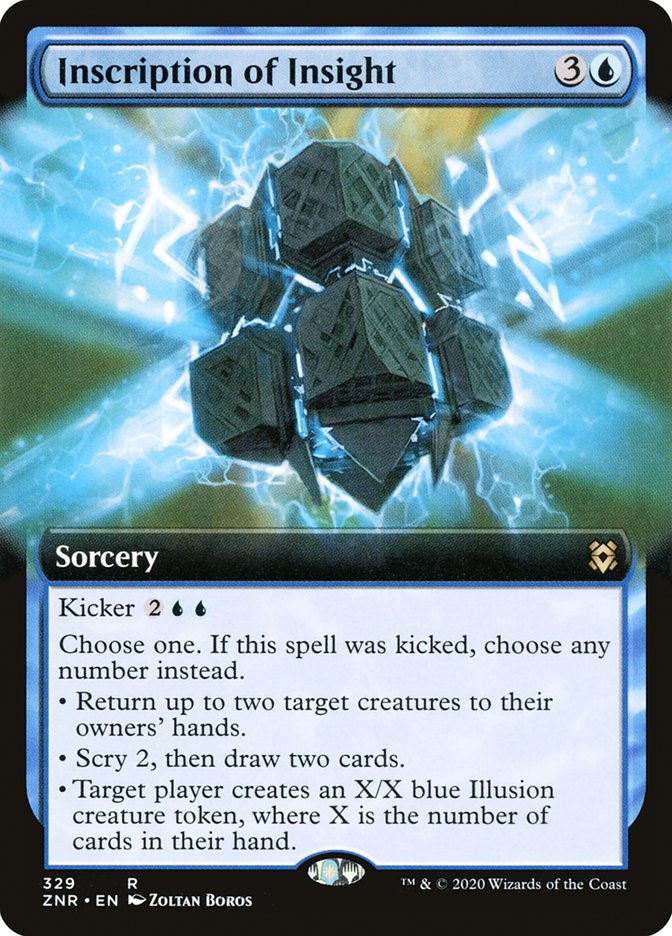 Inscription of Insight (Extended Art) [Zendikar Rising] | The CG Realm