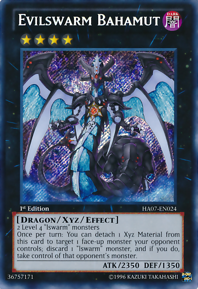 Evilswarm Bahamut [HA07-EN024] Secret Rare | The CG Realm