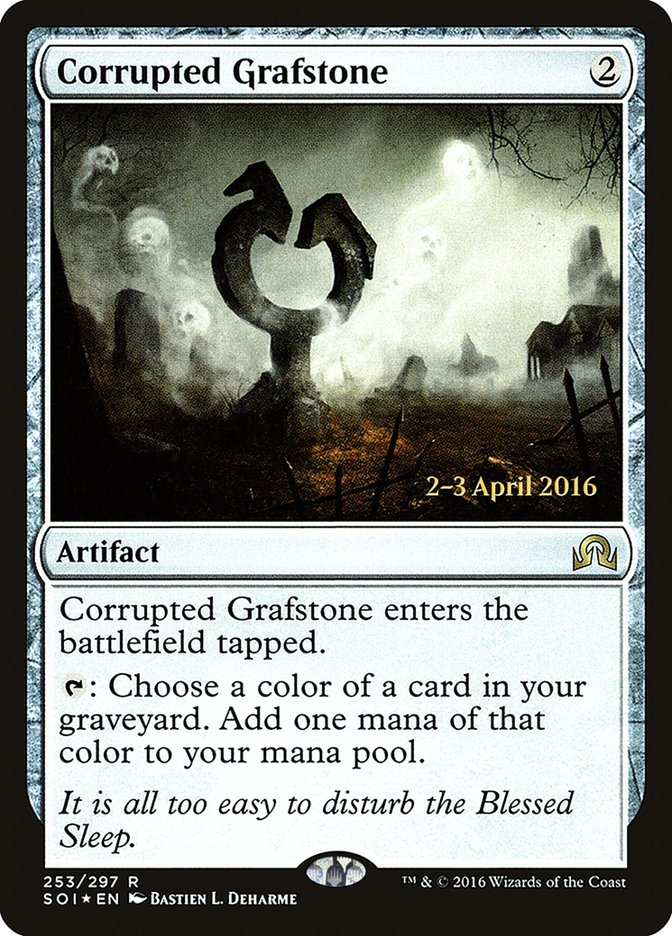 Corrupted Grafstone [Shadows over Innistrad Prerelease Promos] | The CG Realm