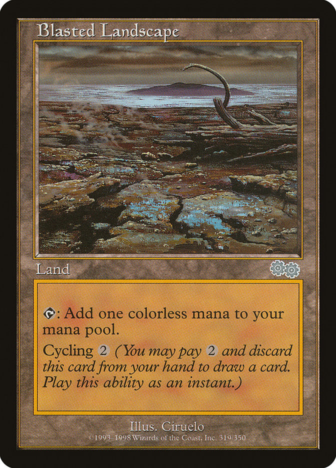 Blasted Landscape [Urza's Saga] | The CG Realm